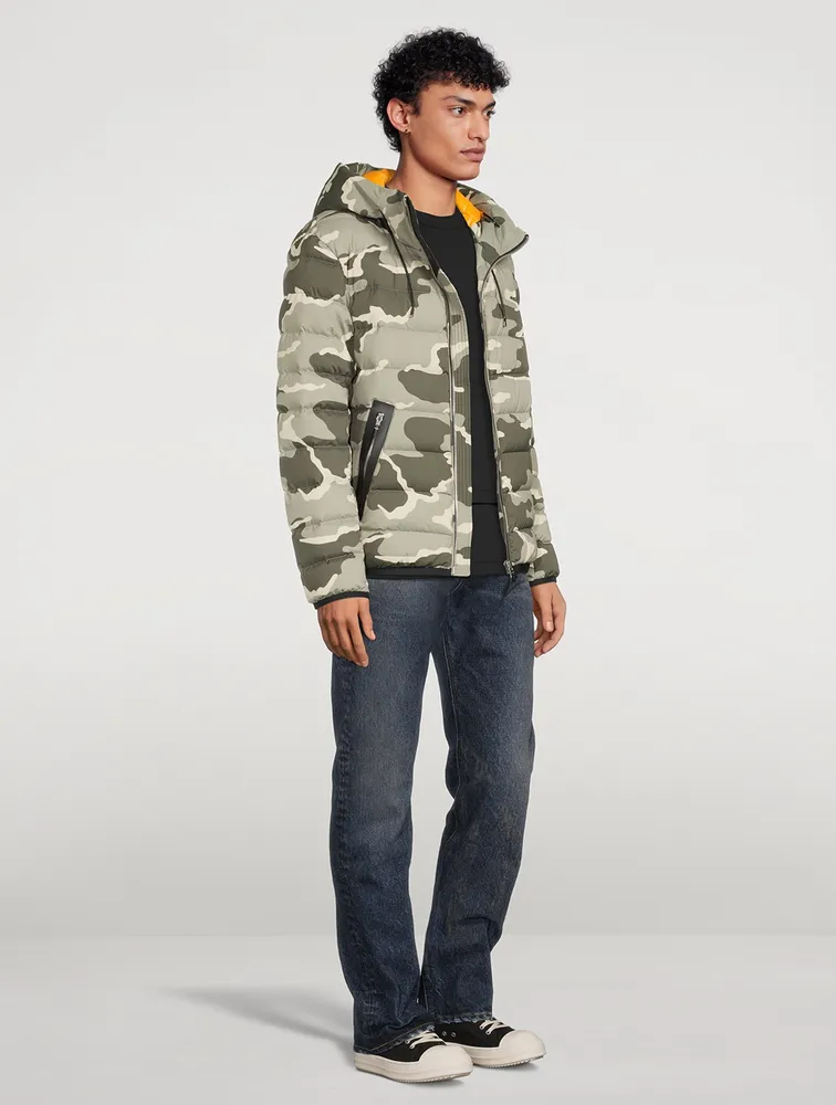 Jacket Down Puffer Camo Print