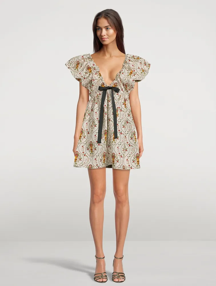 Horizonte Mini Dress Floral Amphora Print