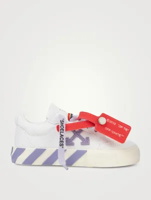 Canvas Vulcanized Laced Sneakers