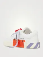 Canvas Vulcanized Laced Sneakers