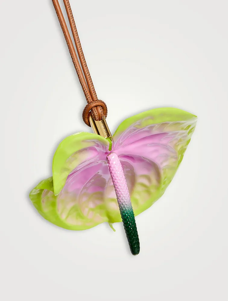 Anthurium charm in resin Green - LOEWE