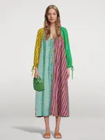 Bobbie Colourblock Cover-Up Stripe Print