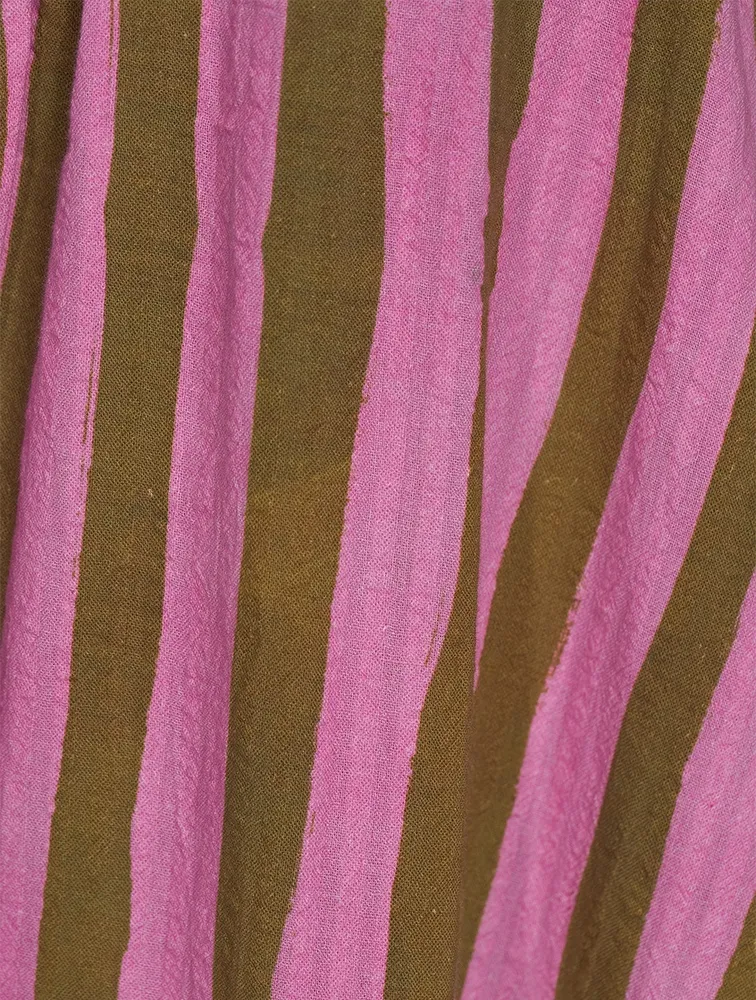 Bobbie Colourblock Cover-Up Stripe Print