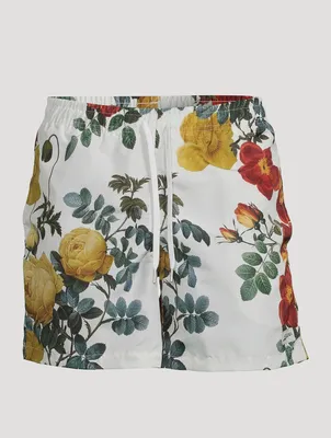 Bouquet Swim Shorts Floral Print