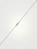 Medium Rabbit Bo Bo 18K White And Rose Gold Necklace With Diamonds