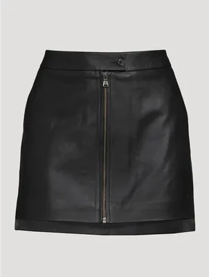 Myra Leather Mini Skirt
