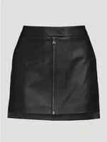 Myra Leather Mini Skirt