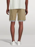 Tailored Shorts With Raw Edge