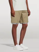 Tailored Shorts With Raw Edge