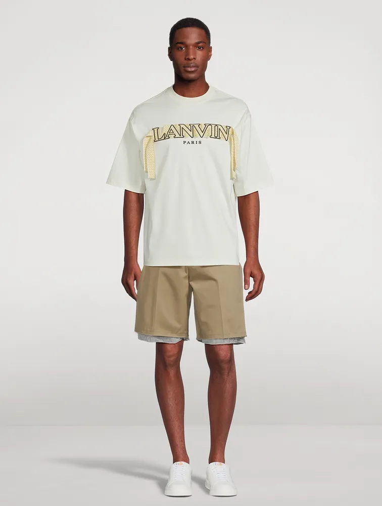 Tailored Shorts With Raw Edge