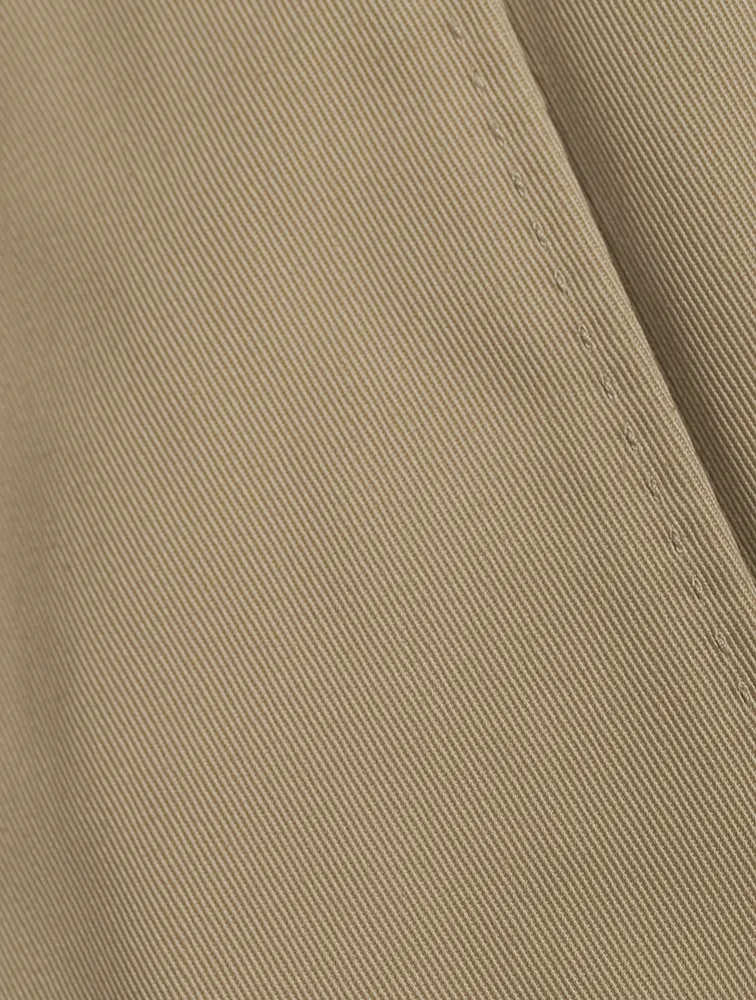 Tailored Shorts With Raw Edge