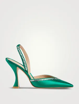 Gemcut Xcurve Satin Slingback Pumps