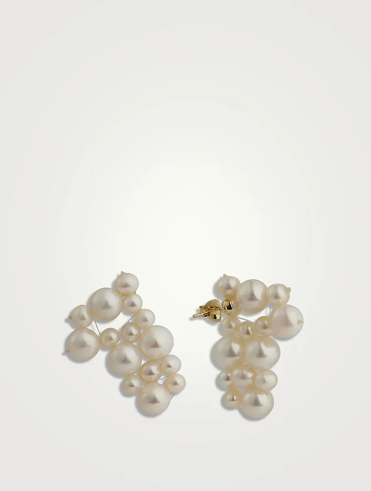 What's The Big Idea? Pearl And Gold Vermeil Earrings