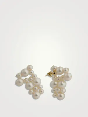 What's The Big Idea? Pearl And Gold Vermeil Earrings