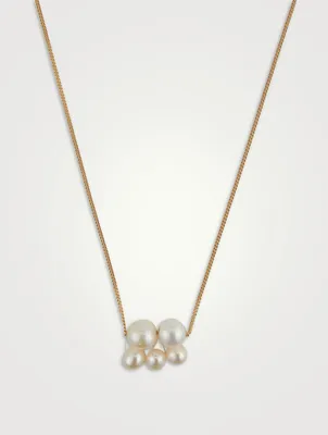 What's the Big Idea? Pearl And Gold Vermeil Pendant Necklace