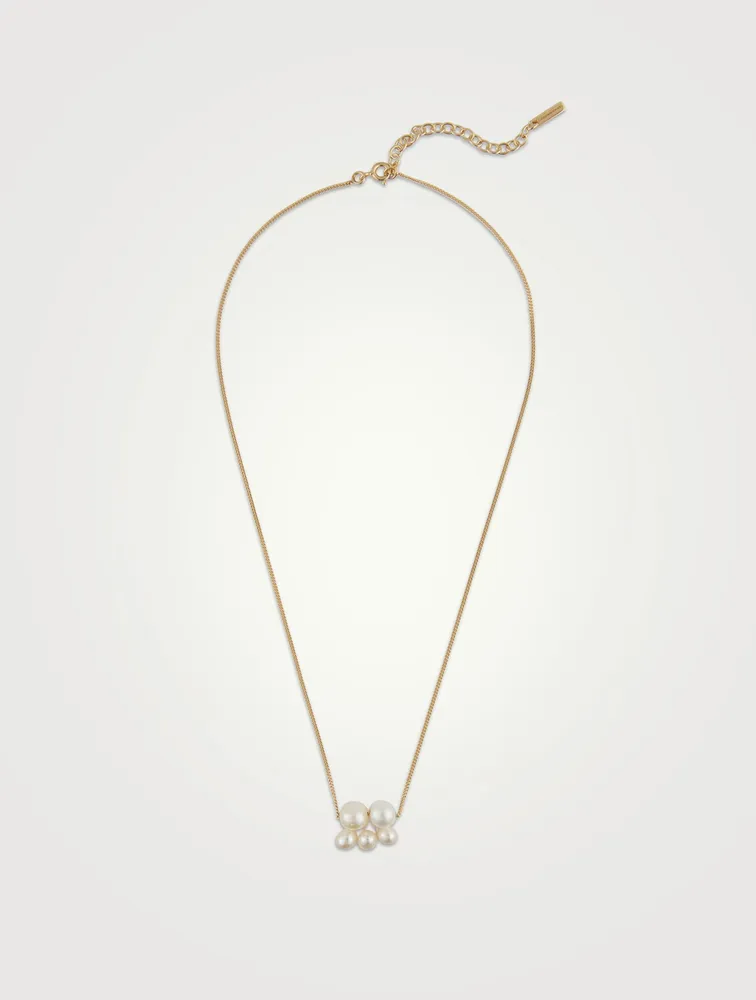 What's the Big Idea? Pearl And Gold Vermeil Pendant Necklace