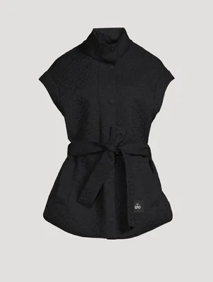 St Clair Monogram-Quilted Belted Vest
