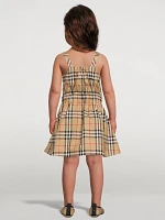 Vintage Check Stretch Cotton Dress