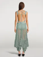 Monstera Sleeveless Cut-Out Beach Dress