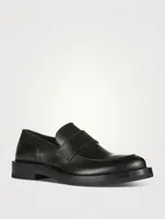 Rockstud Leather Loafers