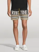 Cotton Logo Embroidery Shorts