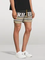 Cotton Logo Embroidery Shorts