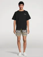 Cotton Logo Embroidery Shorts