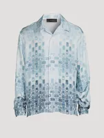 Gradient Tape Silk Shirt