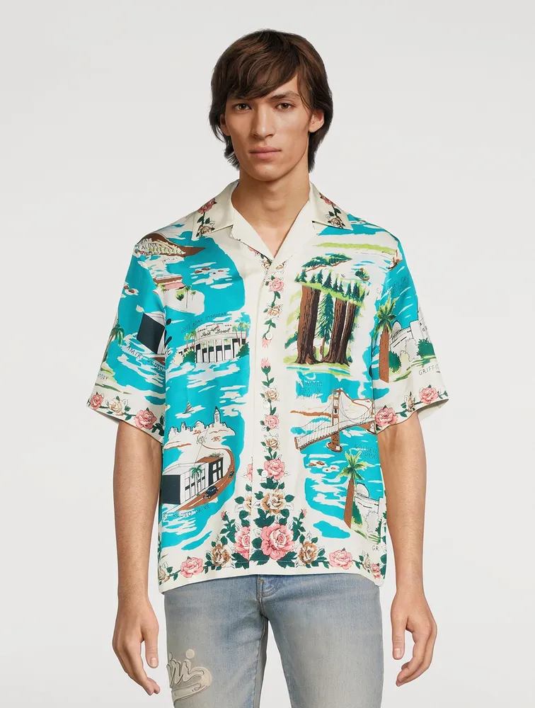 Silk Hawaiian Bowling Shirt