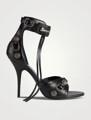 Cagole Leather Ankle-Cuff Sandals