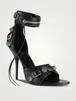 Cagole Leather Ankle-Cuff Sandals