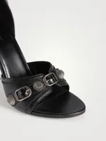 Cagole Leather Ankle-Cuff Sandals