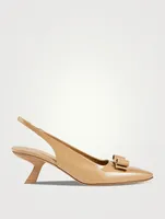 Vara Bow Leather Slingback Pumps