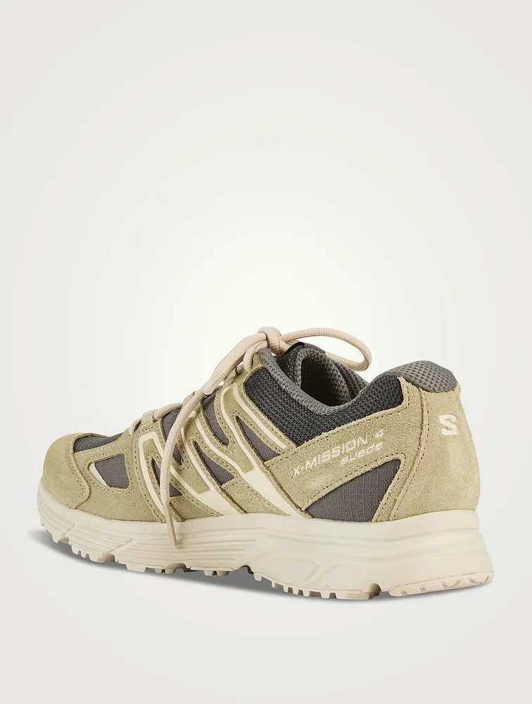 X-Mission 4 Suede And Mesh Sneakers