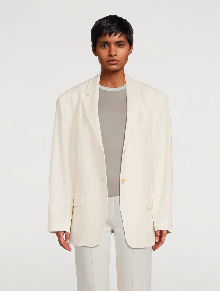 Oversized Admiral Crepe Blazer