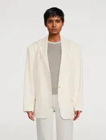 Oversized Admiral Crepe Blazer