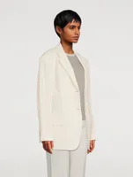 Oversized Admiral Crepe Blazer