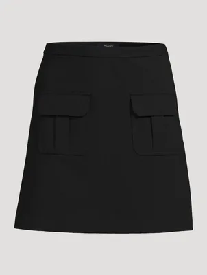 Pocket Twill Mini Skirt