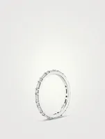 14K White Gold Alternating Shapes Band With Lab Grown Diamonds