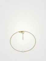 14K Gold Duo Lariat Bracelet With Lab Grown Diamonds