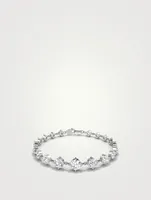 14K White Gold Linked Tennis Bracelet With Lab Grown Diamonds