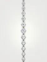 14K White Gold Linked Tennis Bracelet With Lab Grown Diamonds