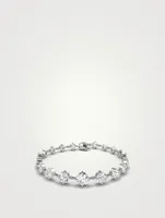 14K White Gold Linked Tennis Bracelet With Lab Grown Diamonds