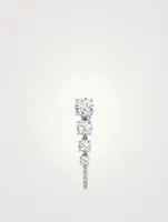 14K White Gold Linked Tennis Earring With Lab Grown Diamonds