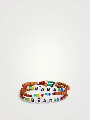 Set Of Three Mama Bear Bracelets