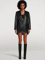 Caprice Leather Blazer