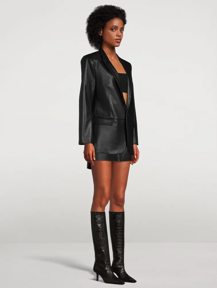 Caprice Leather Blazer