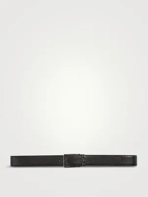 Gancini Leather Reversible Belt