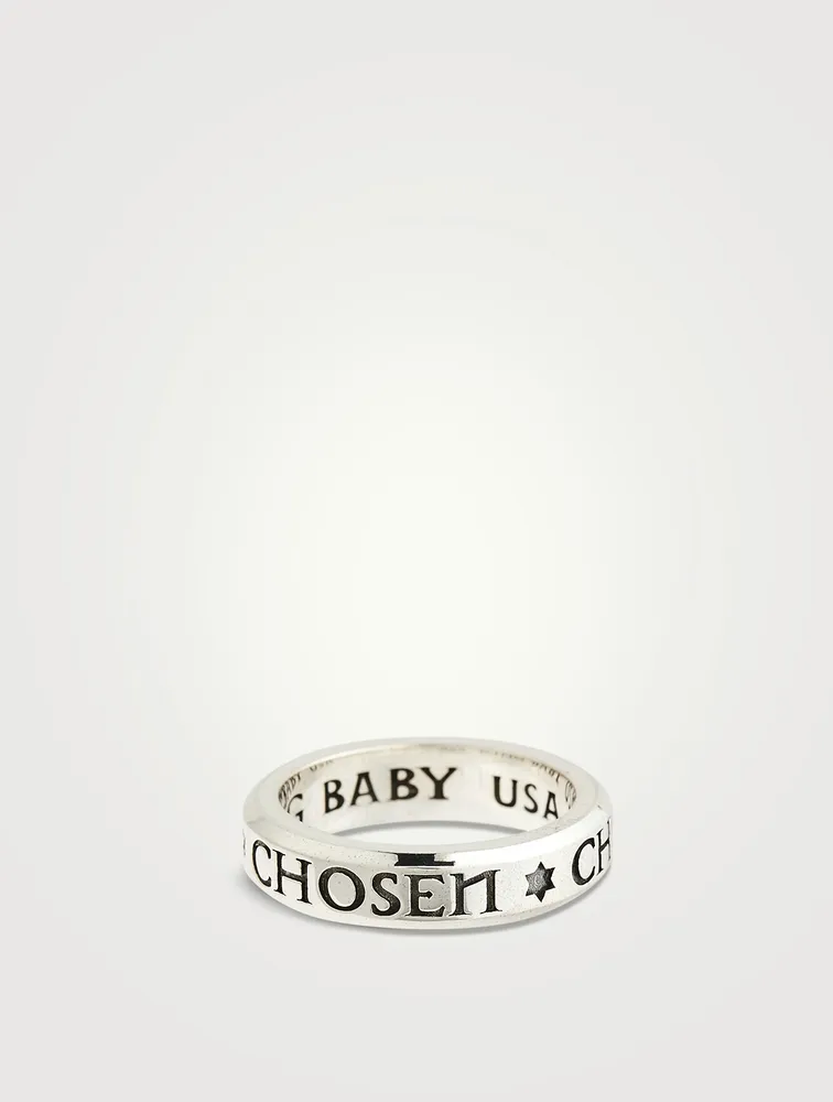 Silver Stackable Chosen Ring