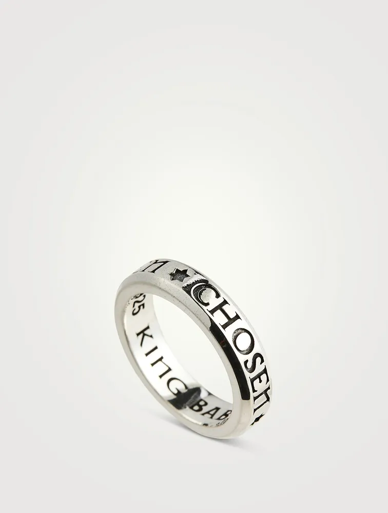Silver Stackable Chosen Ring